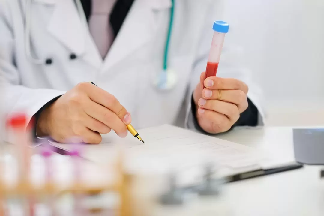 Bluttest auf Parasiten